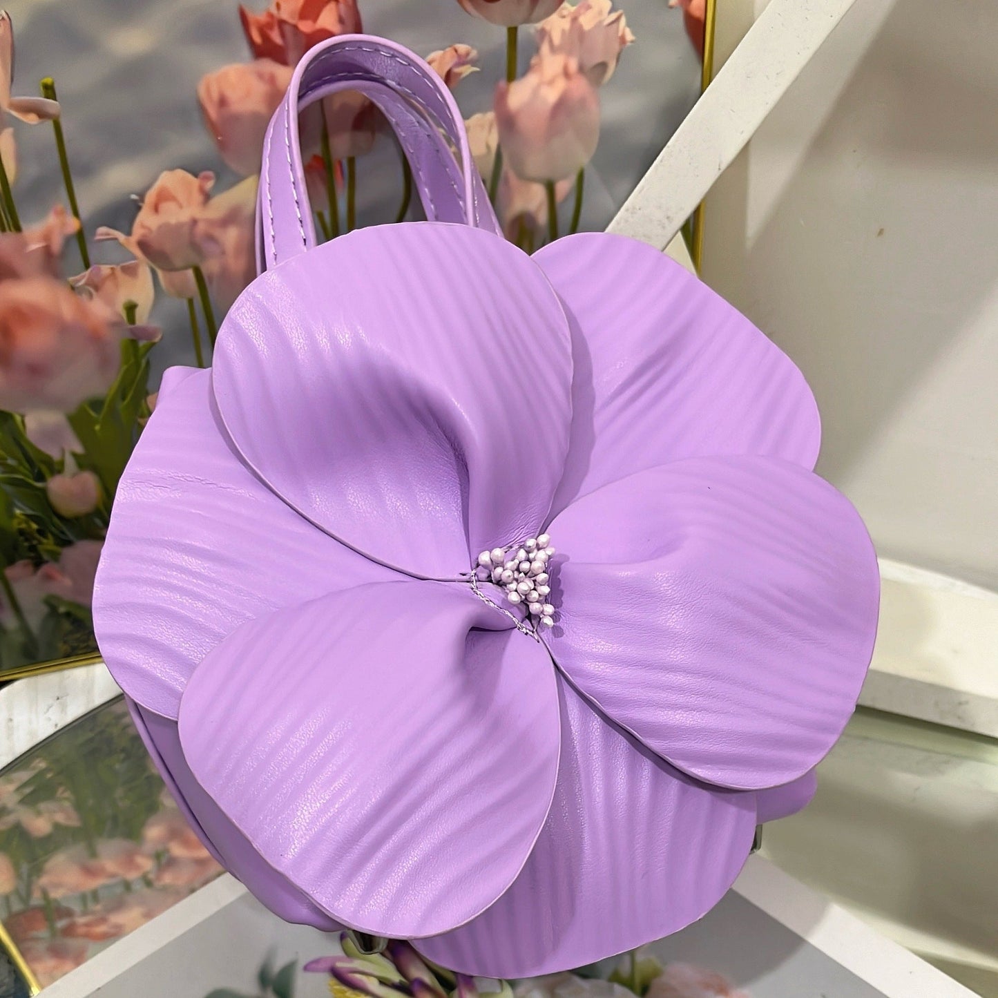 Women's Early Spring French Petal Flower Creative Bags