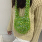 Women's Durable Design Woven Plush Finished Crossbody Bags