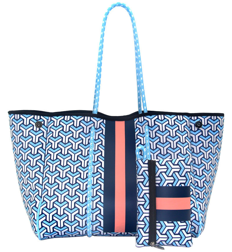 Leopard Print Printed Black Portable Beach Shoulder Bags