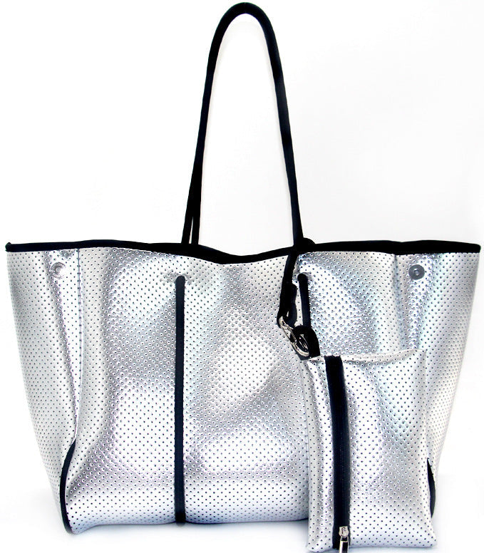 Leopard Print Printed Black Portable Beach Shoulder Bags