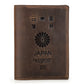 Angel Retro Crazy Horse Leather Swiping Men's Wallets