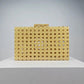 Women's Dinner Vintage Rattan Fashion Acrylic Chain Evening Bags