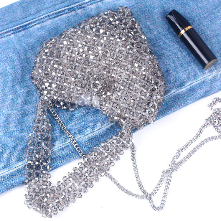 Summer Sier Glass Acrylic Woven Fashion Trendy Handbags