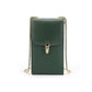 Women's First Layer Cowhide Versatile Chain Leather With Phone Bags