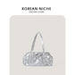 Autumn Niche Solid Color Nylon Portable Shoulder Bags