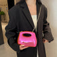 Women's Glossy Acrylic Box Candy Color Western Style Wrist Shoulder Bags
