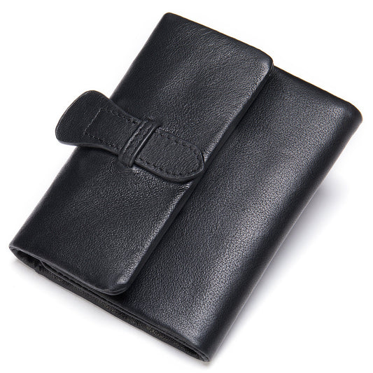 Lady's Multiple Slots Credit Vintage Genuine Card Holder