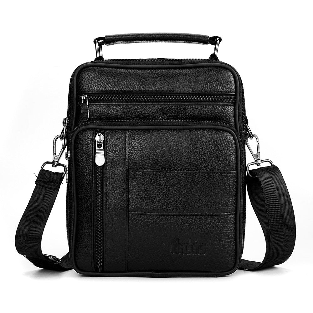 Men's Business Leather Top Layer Cowhide Men's Shoulder Bags