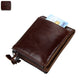 Men's Crazy Horse Cowhide Swiping Short Double Men's Wallets
