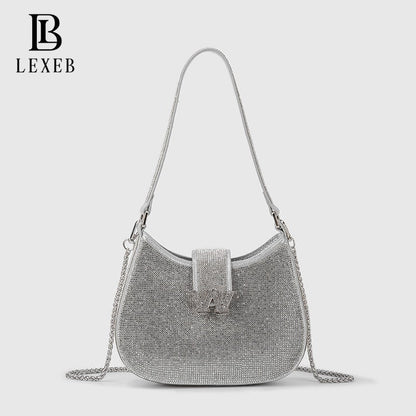 Women's Durable Popular Chain Rhinestone Underarm Armpit Bags