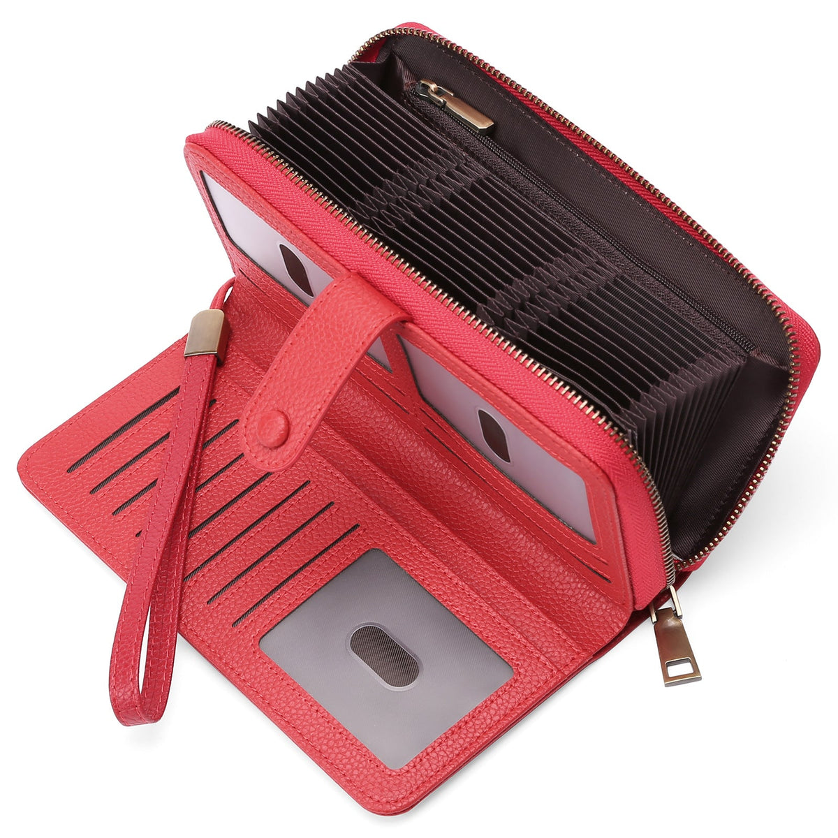Women's Expanding Long Passport Multiple Slots Position Ladies Wallets