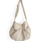 Women's Design Drawstring Ruffle Lightweight Versatile Large Crossbody Bags