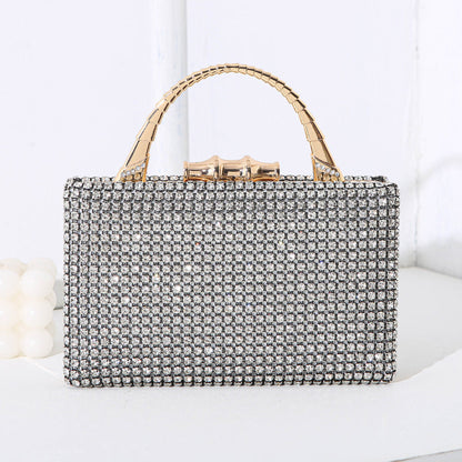 Diamond Banquet Dress Metal Hand-held Handmade Evening Bags