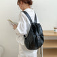 Soft Leather Large Capacity Fashion Simple Backpacks