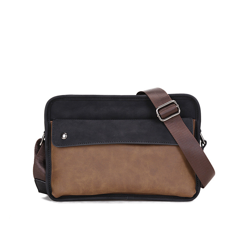 Men's Popular Retro Large Capacity Horizontal Men's Messenger Bags