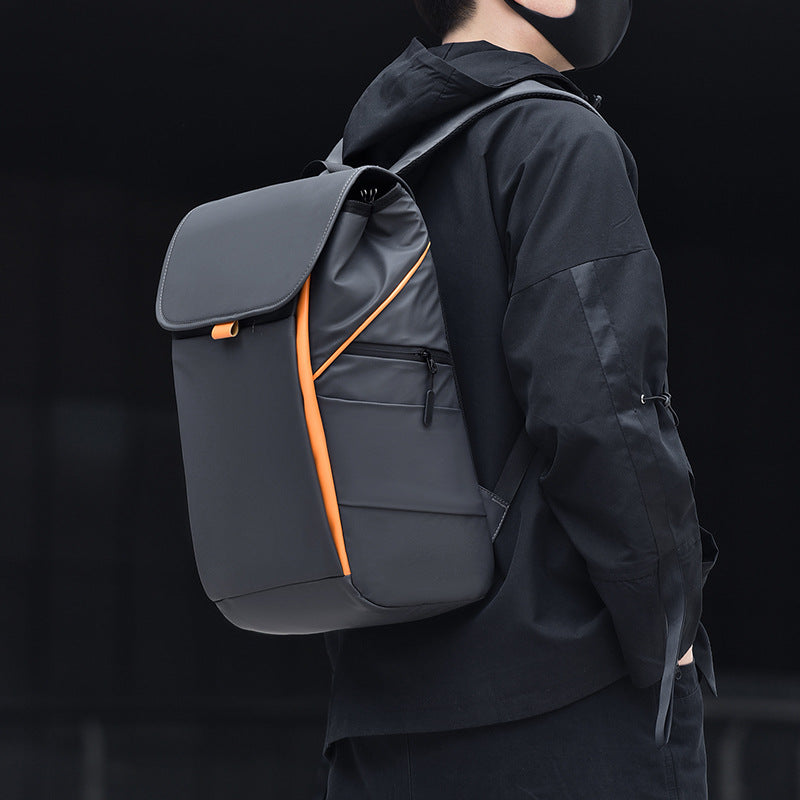 Men's Capacity Lightweight Convenient Computer Business Spring Contrast Color Backpacks