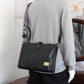 Men's Business Large Capacity Simple Leather Black Men's Messenger Bags