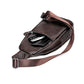 Men's Leisure Top Layer Cowhide Tourism Large Men's Chest Bags