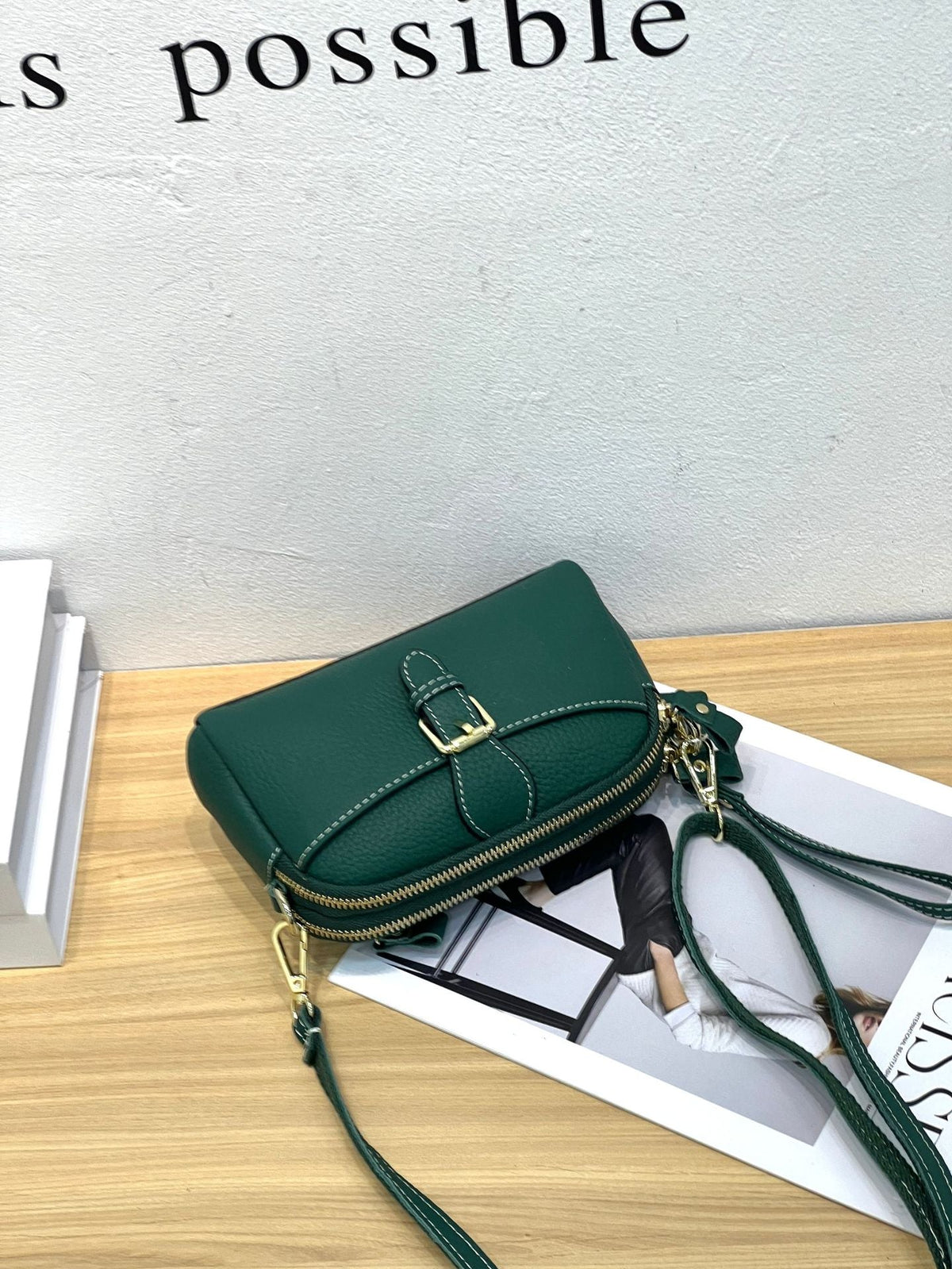 Women's First Layer Cowhide Lady's Cute Fashion Shoulder Bags