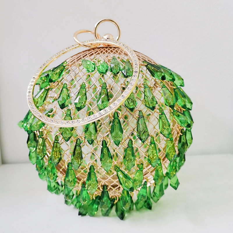 Selection Round Metal Bird Cage Portable Handbags