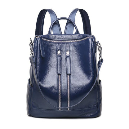 Women's Leather Korean Preppy Style Street Trendy Backpacks