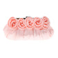 Women's Simple Three-dimensional Flower Satin Clutch Chain Evening Bags