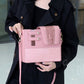 Beverage Bottle Crocodile Pattern Kettle Large Crossbody Bags