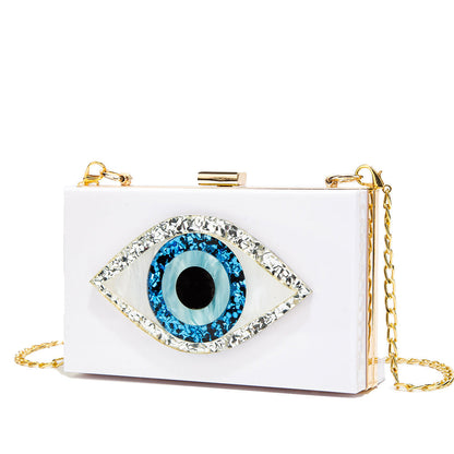 Creative Women's Dinner Glasses Acrylic Chain Handbags