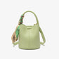 Women's Large Capacity Genuine Leather Commute Senior Bucket Bags
