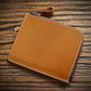 Men's Handmade Vintage Short Genuine Leather First Men's Wallets