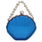 Women's Transparent Shell Box Western Style Pearl Shoulder Bags