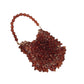 Women's Woven Brown Water Drop Fashion Retro Handbags