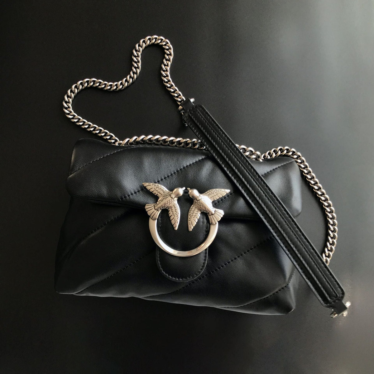 Women's High Quality Sheepskin Puff Pillow Chain Shoulder Bags