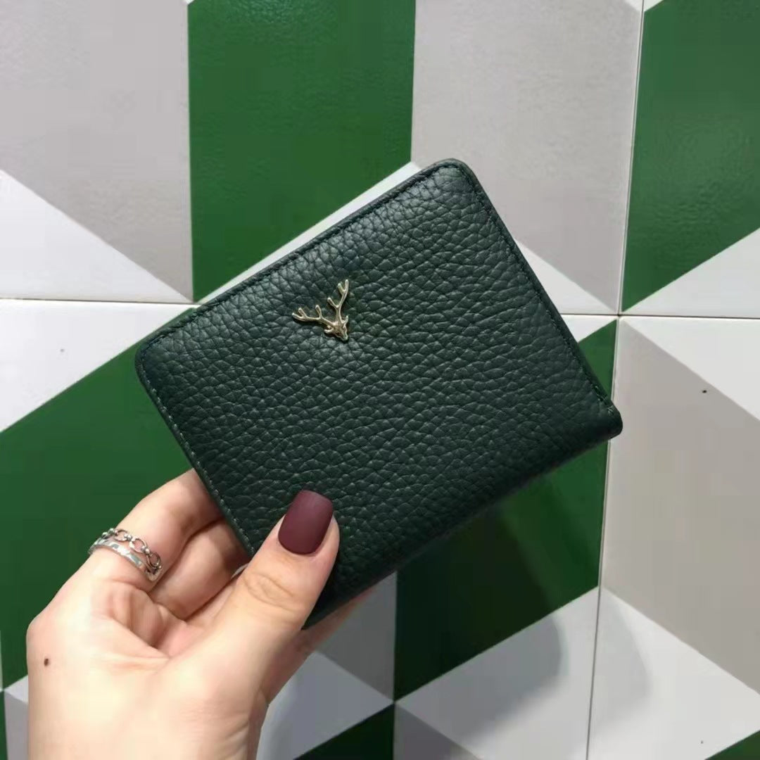 Women's Cowhide Mini Short Simple Fashion Trendy Handbags