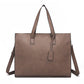 Women's & Men's & Korean Horizontal Business Leather Zipper Men's Handbags