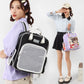 Style Cartoon Large Capacity Plate Sheer Backpacks