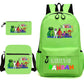 Elegant Unique Garden Game Pencil Three-piece Elementary School Students' Schoolbags