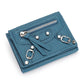 Women's Motorcycle Leather Short Folding Mini Change Ladies Wallets