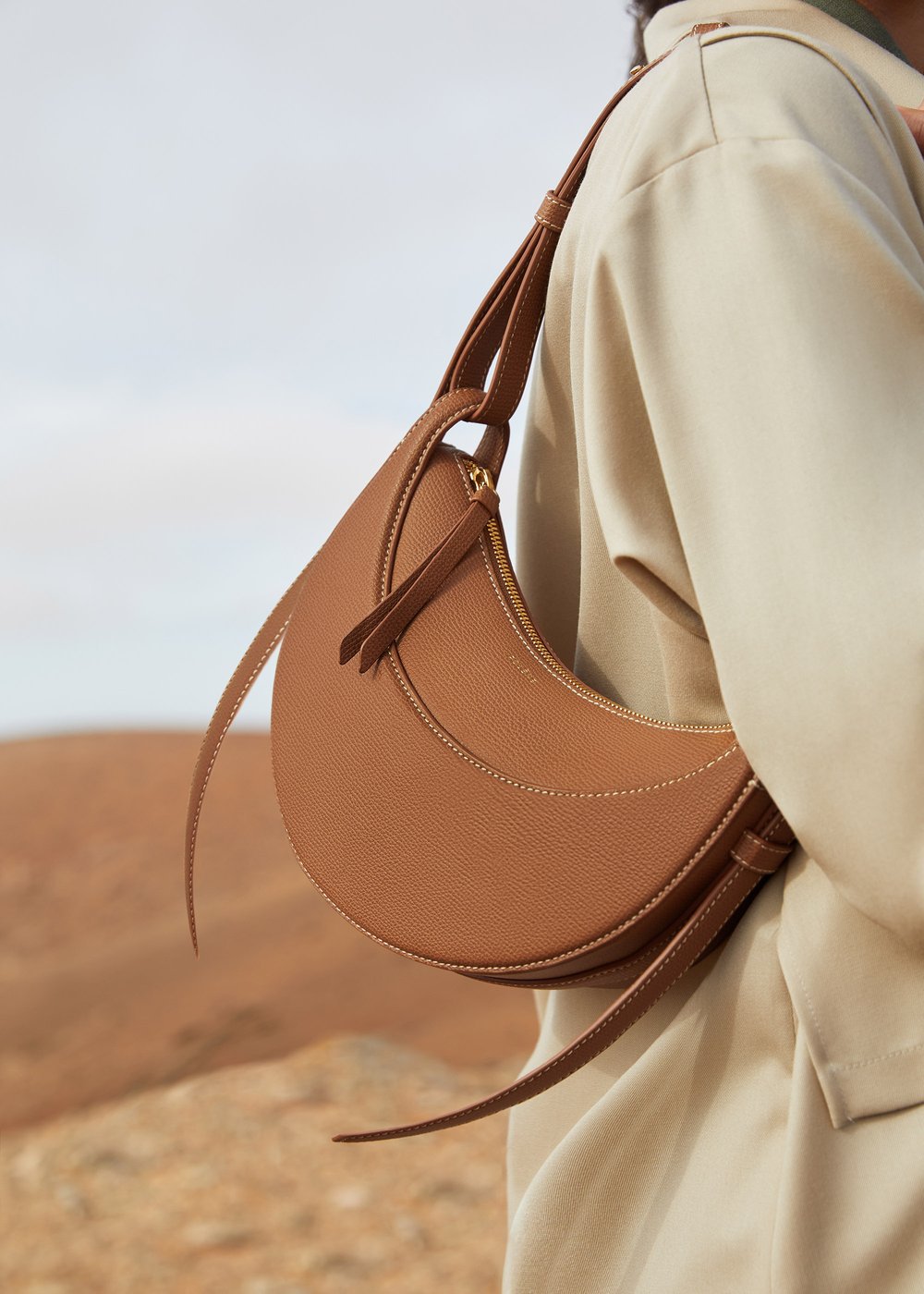 Women's French Half Moon Underarm Saddle Shoulder Bags