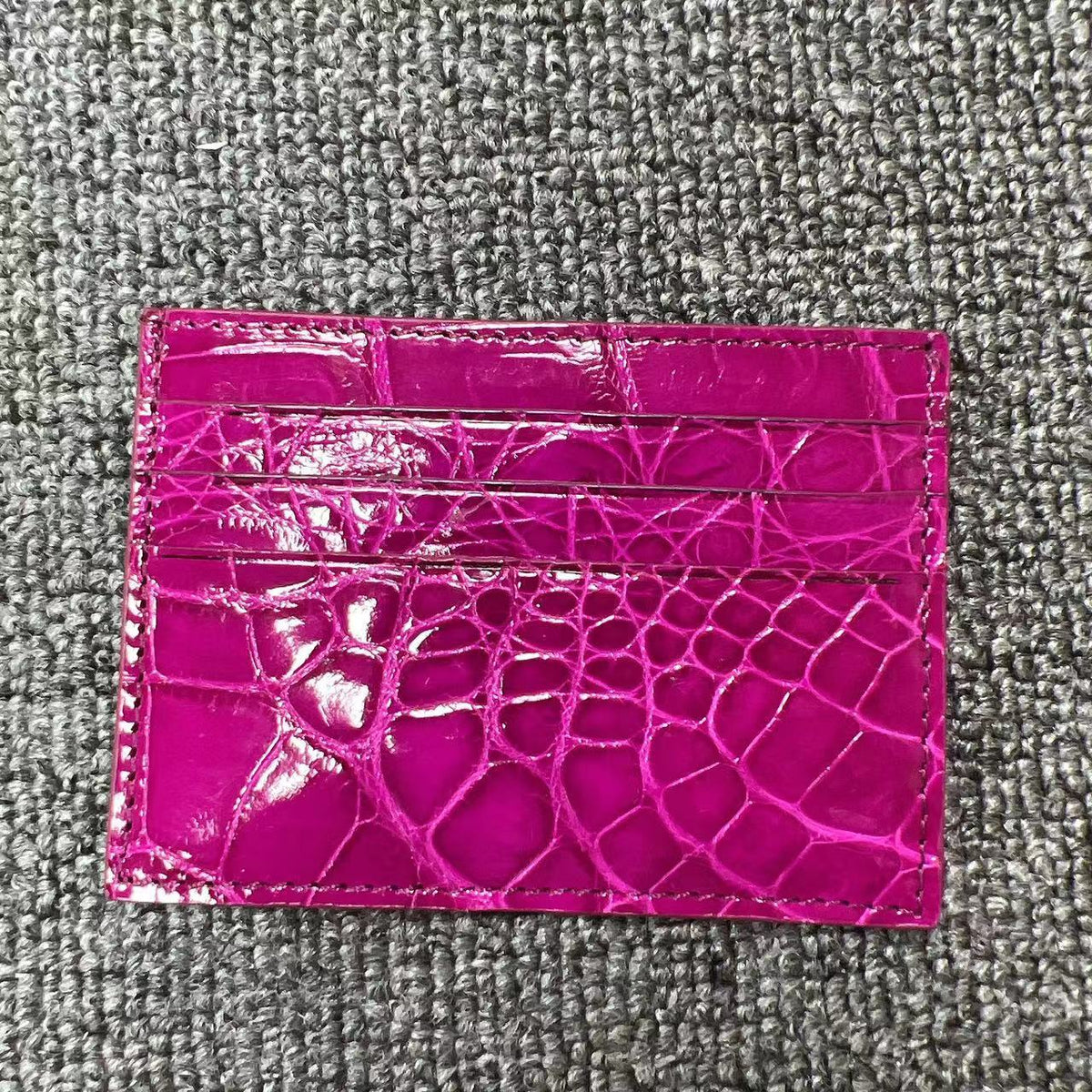 Women's & Men's & Crocodile Leather Fashion Multiple Slots Card Holder