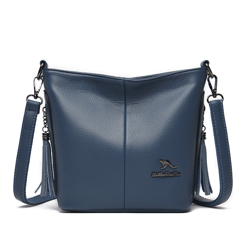 Women's Kangaroo Leather Tassel Lady Fashion Shoulder Bags