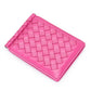 Women's & Men's & Authentic Leather Weave Gold Clip Ladies Wallets