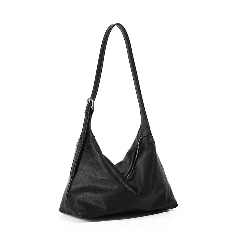Women's First Layer Vegetable Tanning Leather Underarm Armpit Bags