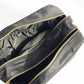 Black Double Zipper Storage Large Capacity Cosmetic Bags