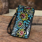 Women's Retro Leather Large Capacity Fashion Embossed Ladies Wallets