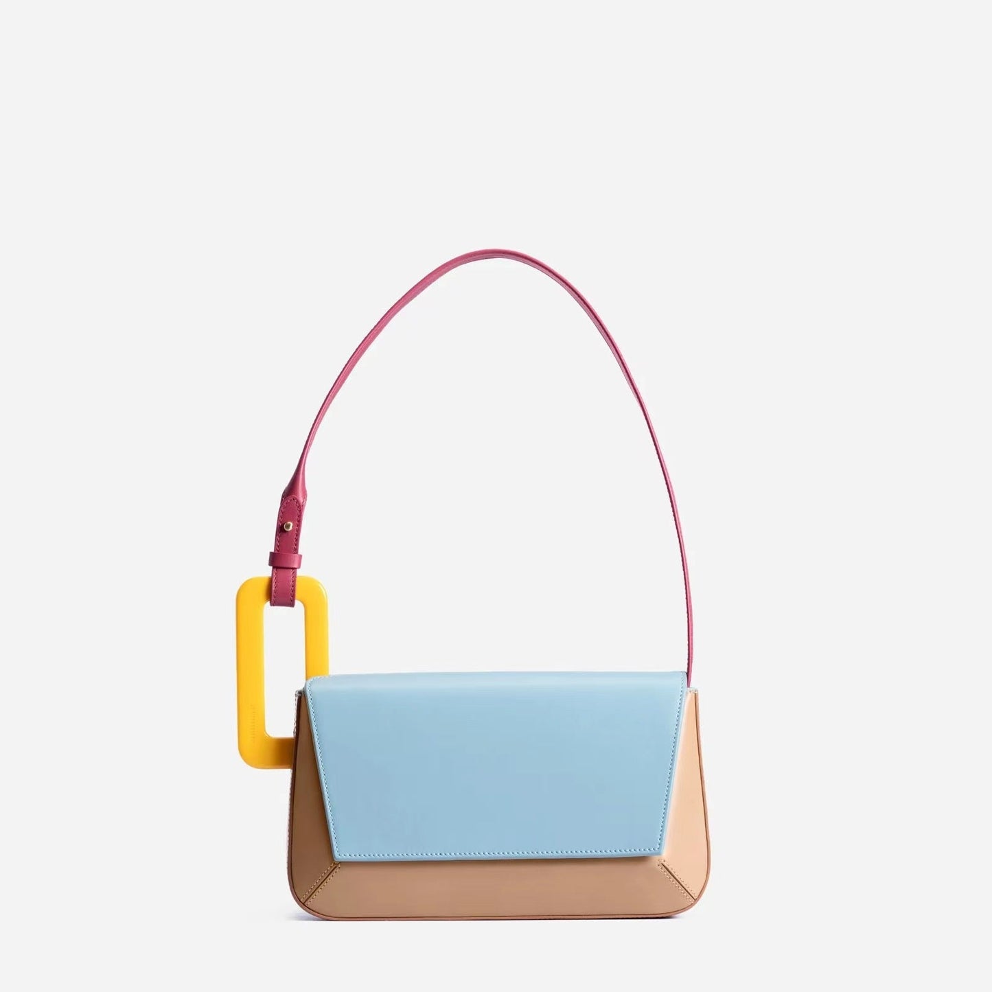 Women's Female Design Fashion Simple Trend Underarm Stitching Shoulder Bags