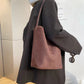 Women's Suede For Idle Style Cowhide Leather Handbags