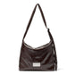 Women's Large Capacity Underarm Metal Plate Oily Shoulder Bags