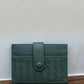Women's & Men's & Sheepskin Leather Hand-woven Bank Woven Card Holder