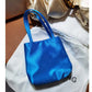 Women's Satin Color Matching Chessboard Plaid Underarm Armpit Bags